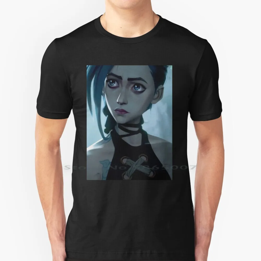 Arcane 100% Cotton T Shirt Ekko Vi Arcane Arcane Jinx Arcane Jinx Jayce Arcane League Silco Arcane League Caitlyn Arcane League