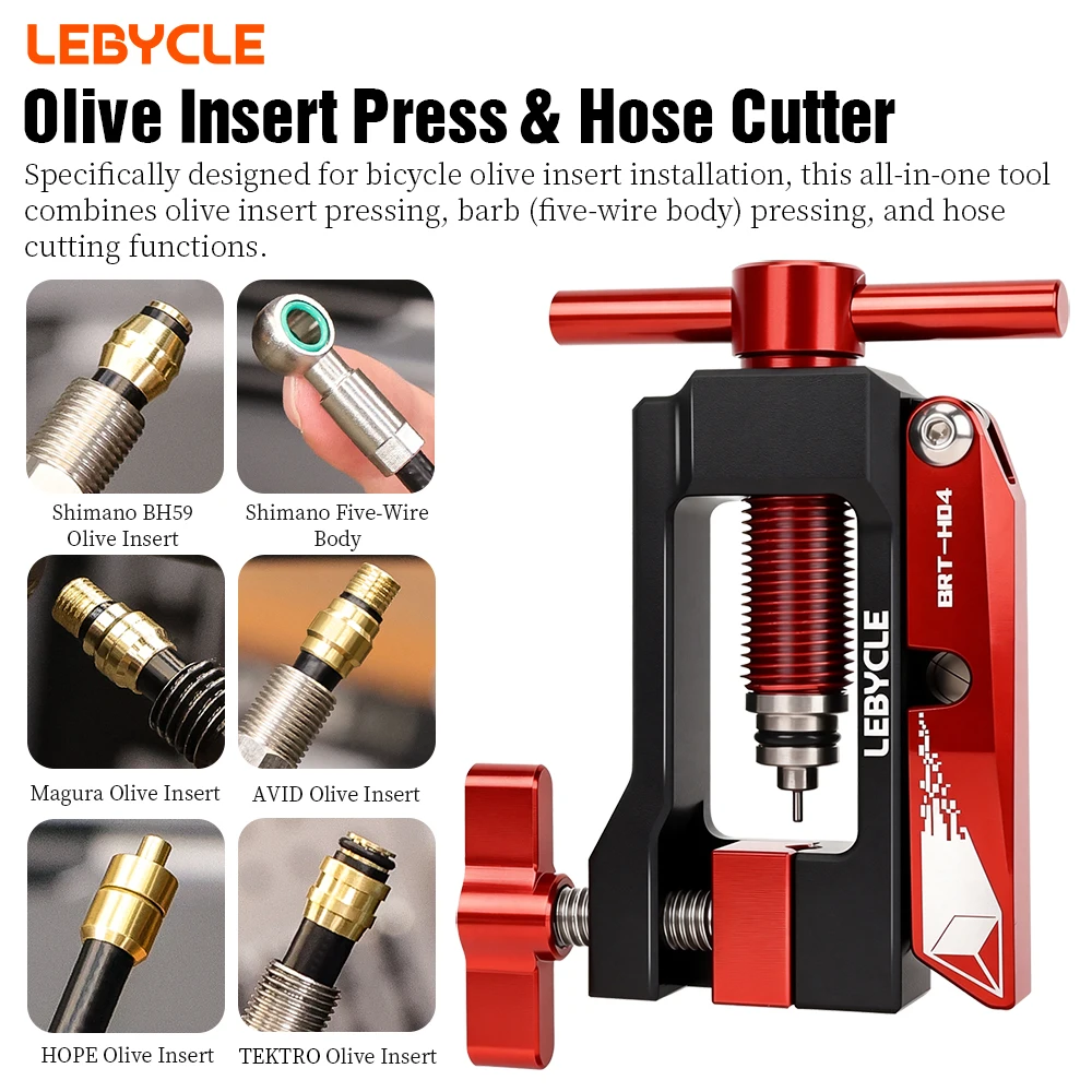 Lightweight Bike Hydraulic Brake Tubing Cutter – Flat Smooth Cutter For Disc Brake Oil Lines, Compact ABS Pipe Cutting Tool