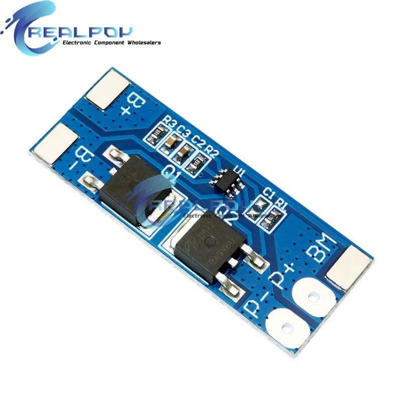BMS 2S 3.2V 3.7V 8A LiFePO4 / Lithium Battery Charge Protection Board 15A Peak Current 6.4V 7.2V 18650 32650 Battery Packs