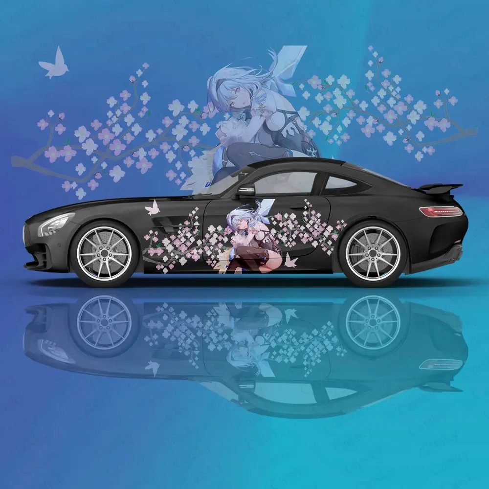 

Genshin Impact Eula animal Car Decal Protective Film Vinyl Racing Side Graphics Wrap Accessories Spray Paint auto Stickers
