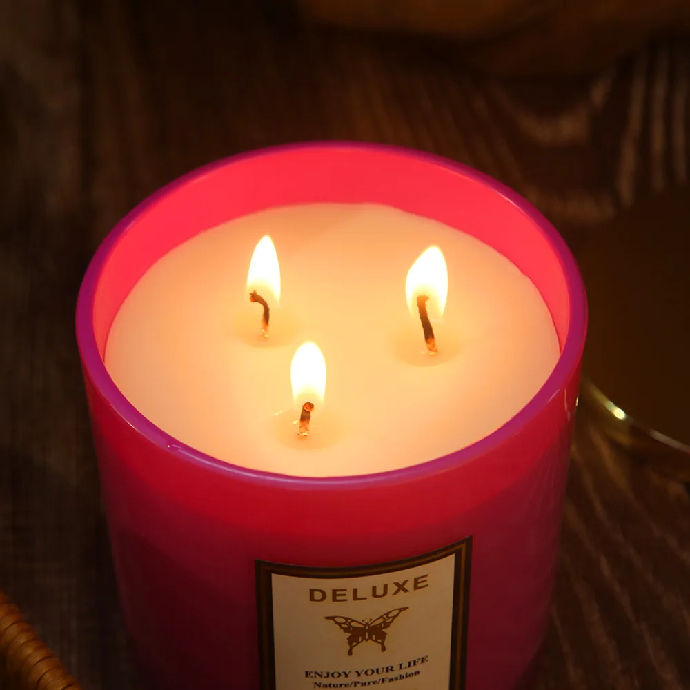Bath &Body Works Cactus Blossom 3-Wick Candle Soy Wax Blend Scented Candle for Home Long-Lasting Room-Filling Tropical Fragrance