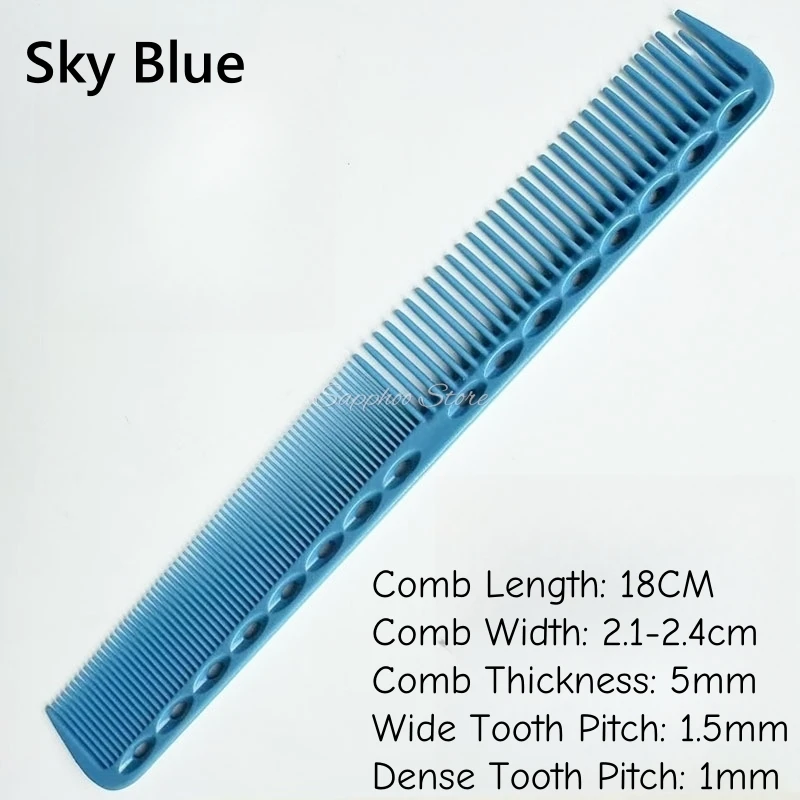 1PC 18cm Professionelle Friseur Haarschnitt Kamm Doppel Headed Anti Statische Hohe Temperatur Widerstand Salon Haar Styling Werkzeuge
