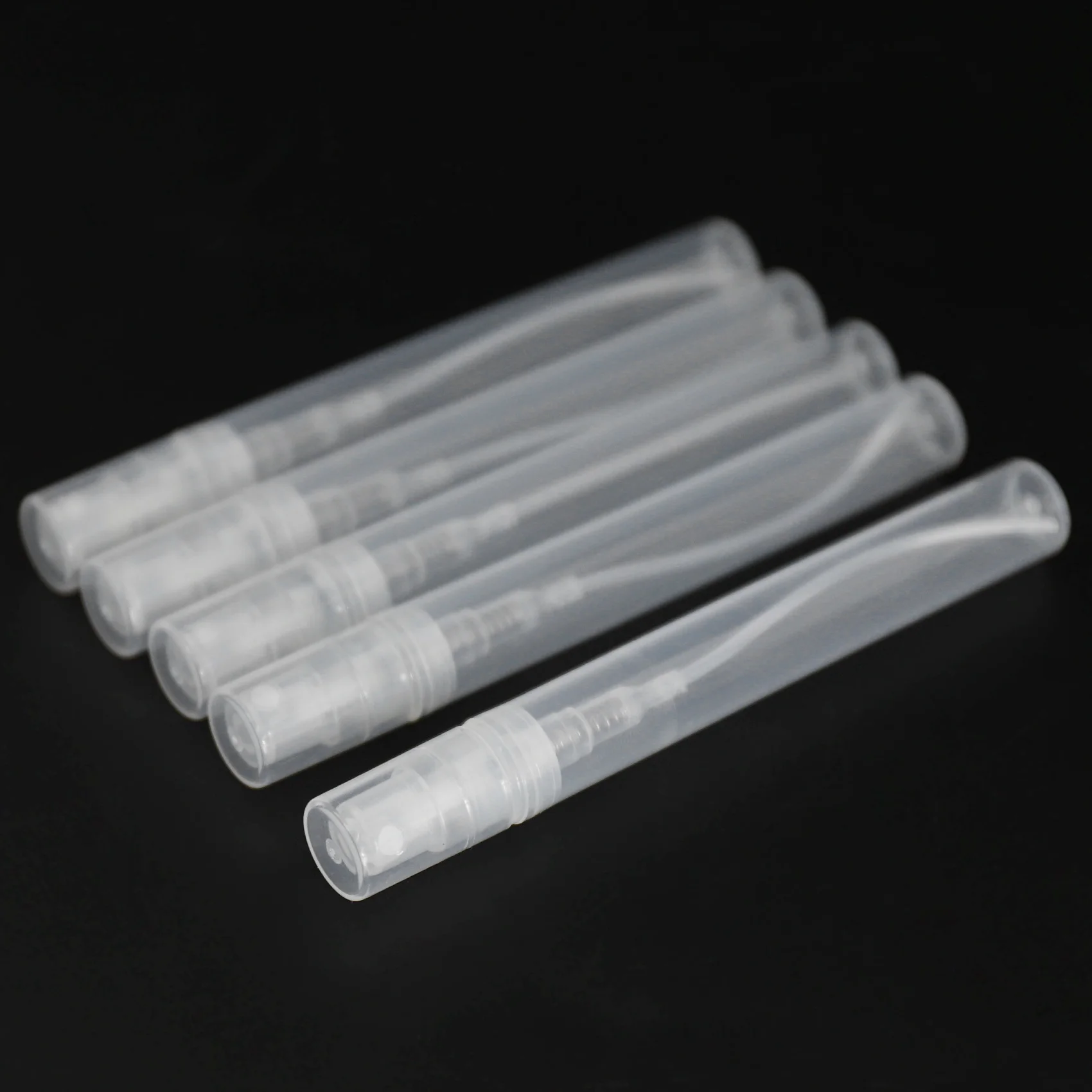 M04K 50Pcs / Lot 5Ml Empty Transparent Plastic Spray Bottle Makeup Perfume Atomizer Refillable Bottle