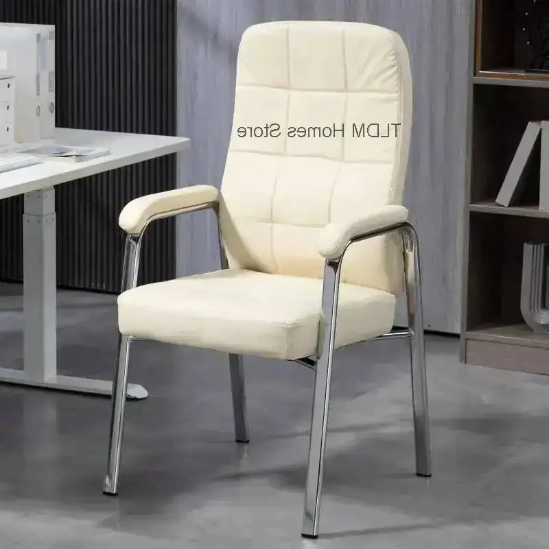 Silla Heightening Single Armrest Chair Computer Technology Furniture Meeting Household Office Cloth Oficina Chiar Fashion