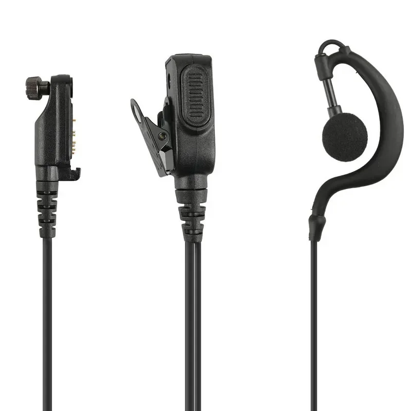 Hytera Walkie Talkie Earhook Mic Earpiece Headset for HYT PD600 PD602 PD605 PD662 PD665 PD680 PD682 PD685 X1P X1E Two Way Radio