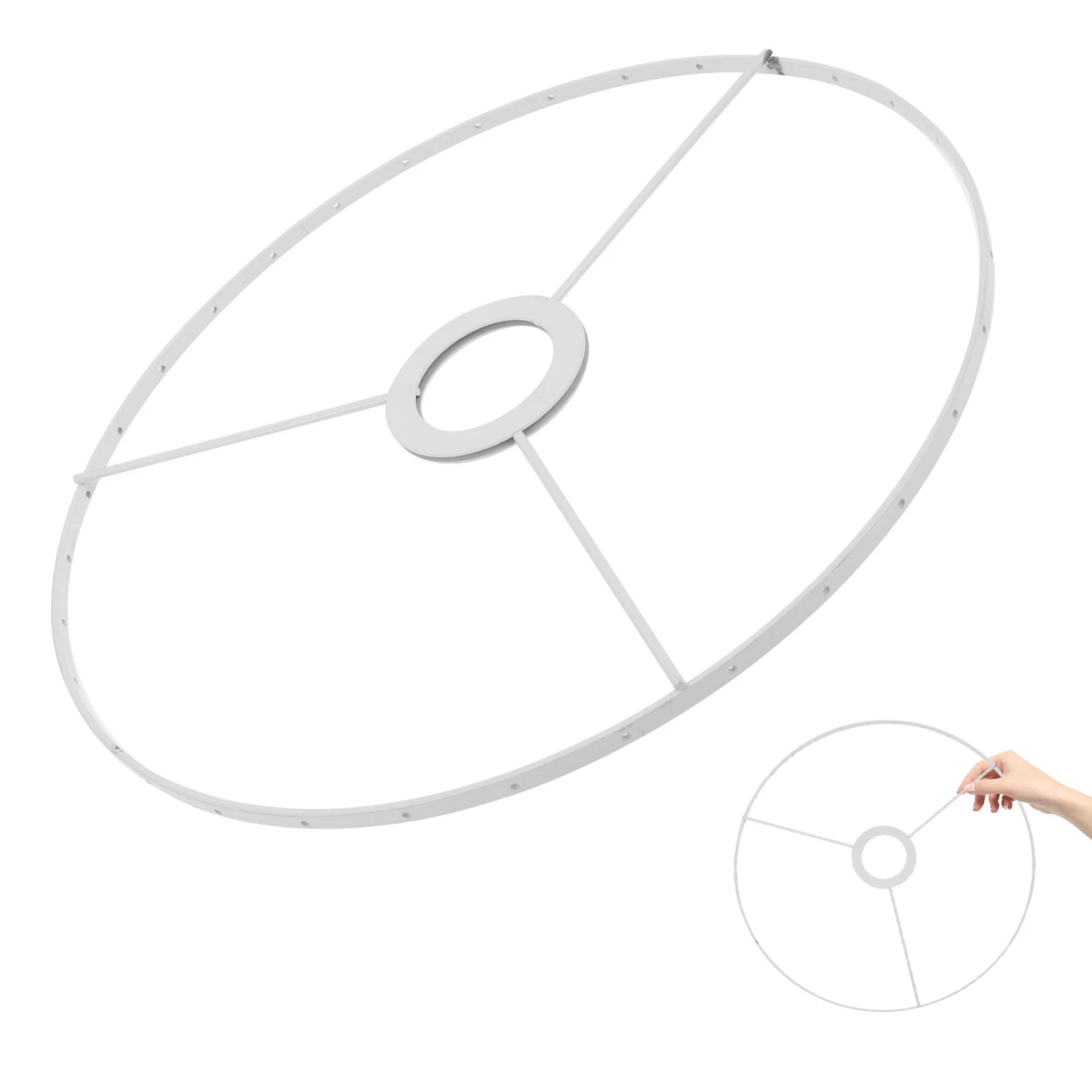 

DIY Lampshade Frames Iron Material Sturdy Reliable Ring for Lamp Shade Pendant Light Fixtures Suitable for Home Cafe