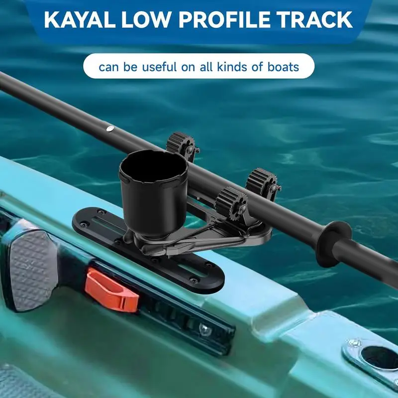 Kayak Track Self-Assembly Gear Track Easy Install Rail Low Profile Mount For Fishing Rod Holder Accessories Track Mount For