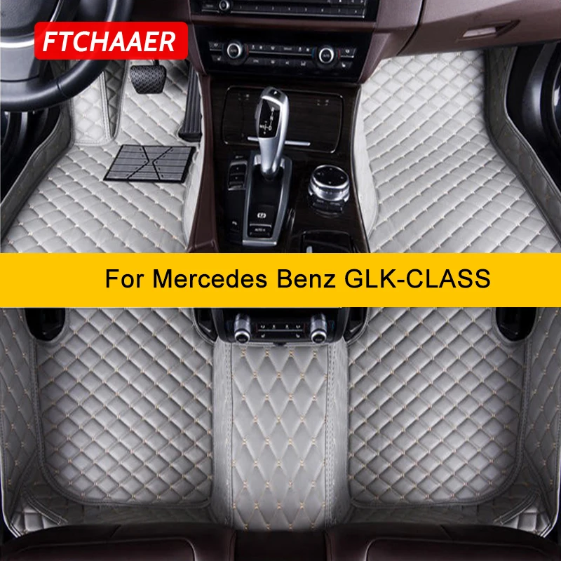 FTCHAAER Custom Car Floor Mats For Mercedes Benz GLK-CLASS X204 2007-2015 Auto Carpets Foot Coche Accessorie