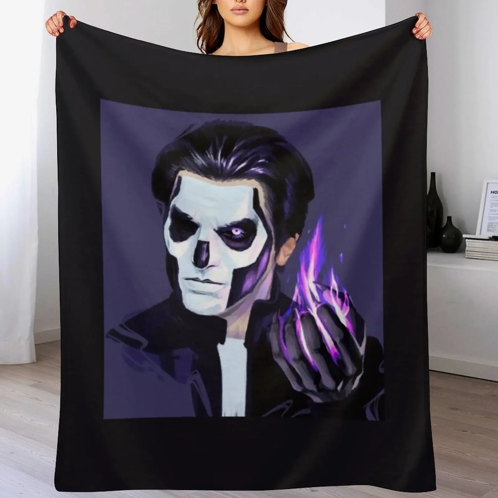 

Terzo Purple Flame Throw Blanket Decorative Sofas Retros Moving Vintage Blankets