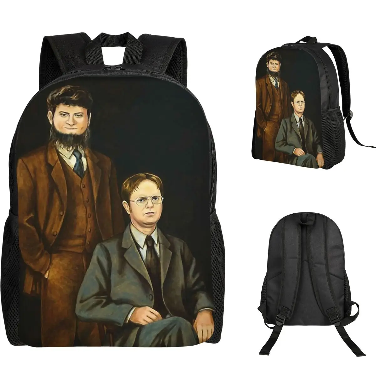 

Dwight Mose Schrute Студенческий рюкзак Школьная сумка Походный дорожный рюкзак для мужчин и женщин Модная сумка для книг Сумки на плечо