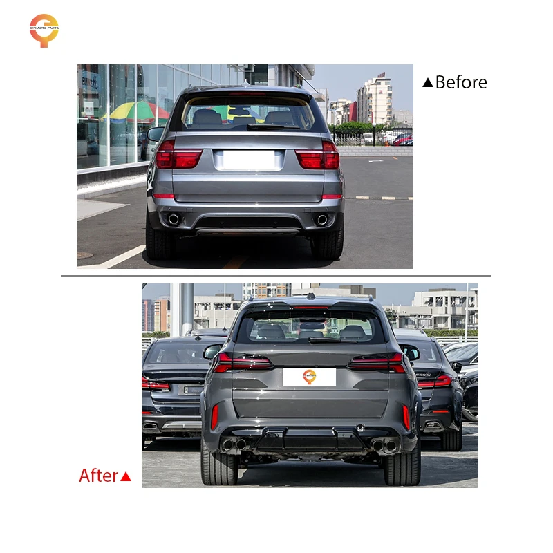 

FEITUO Auto Parts Front Rear Bumper Grille Facelift M-tech Body Kit Upgrade to X5 G05 MT Bodykit for car X5 E70 Year 2011-2020