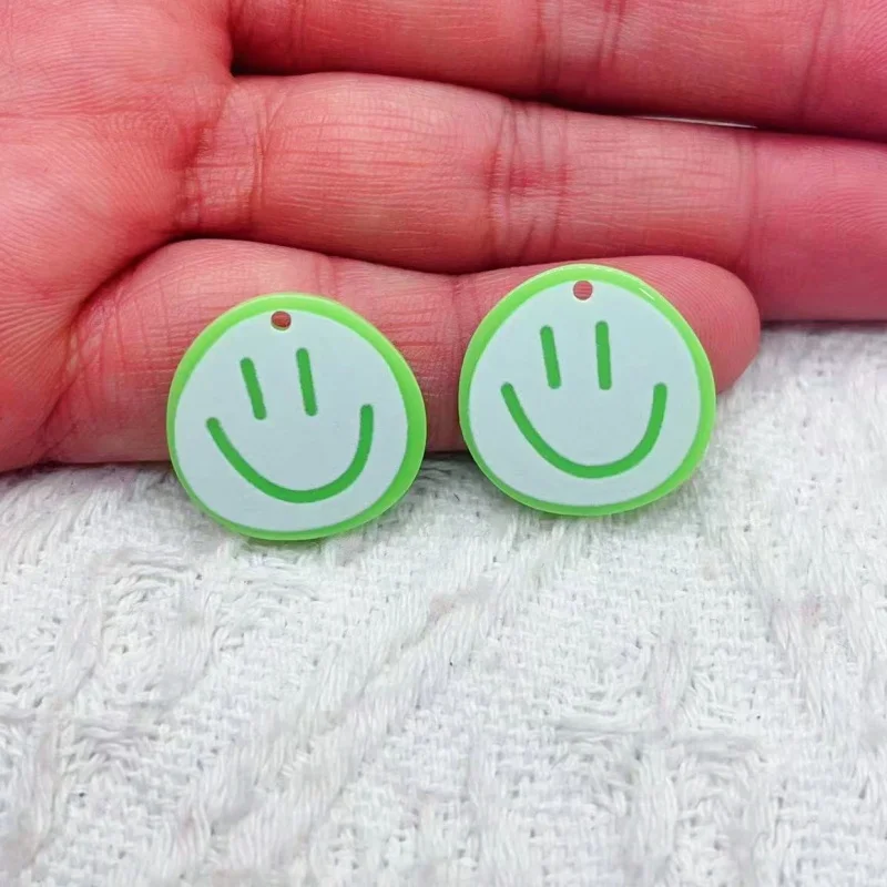 10pcs Lovely Smiling Face Charms For Jewelry Making findings diy Bracelets Earring Necklace Craft Pendants view 3