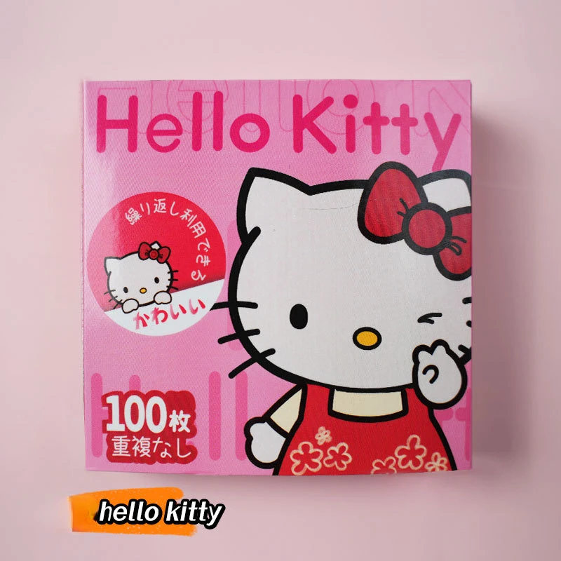 Pegatinas Kawaii Sanrio para niños y niñas, pegatinas de Hello Kitty, Kuromi, Cinnamoroll, Pochacco, DIY, para portátil, teléfono, diario, dibujos animados, 60/100 piezas