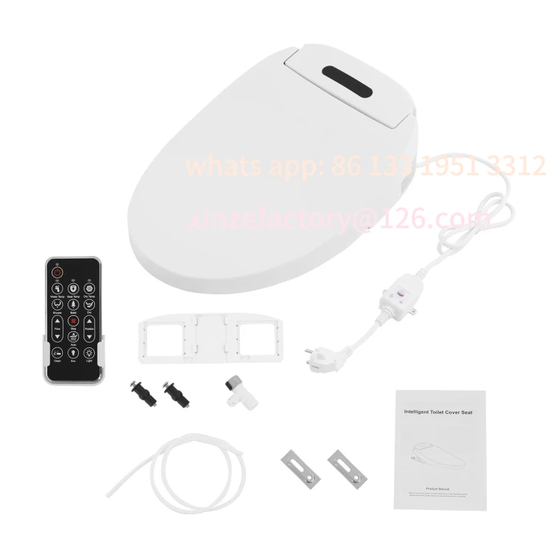 مقعد مرحاض ذكي ممدود قابل للتخصيص، مقعد غطاء مرحاض ذكي #6