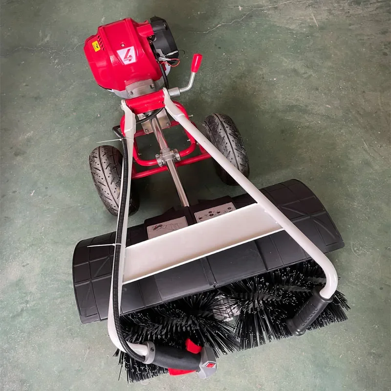 For Foldable Small Power Broom Sand and Rubber Brushing Filling Brush for Artificial grass(52CC engine)