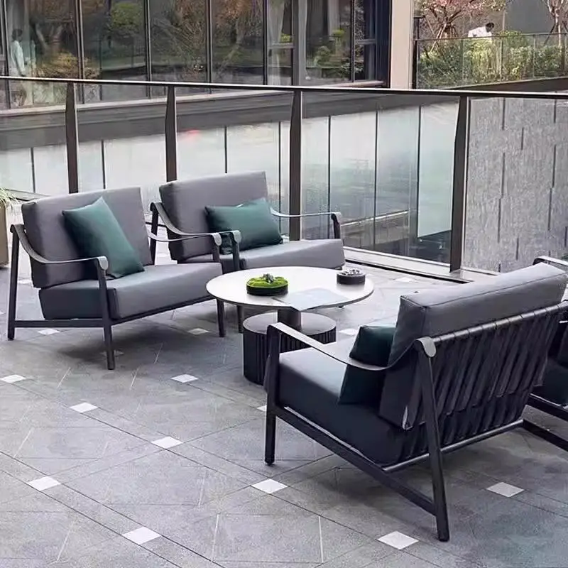 

Outdoor garden sofa courtyard outdoor outdoor rattan chair designer Internet celebrity special-shaped leisure sales department f