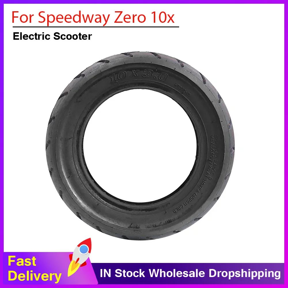 Pneu Externo de 10 Polegadas 10X3.0 para Scooter Elétrico, Pneu Inflável Reforçado para Speedway Zero 10x, Kugoo M4 Pro e Kaabo