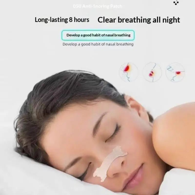 12/30Pcs Anti Snore Nasal Strips Effective Nasal Passage Expansion Gentle Adhesive Improve Night Sleep Breathing Snoring Relief