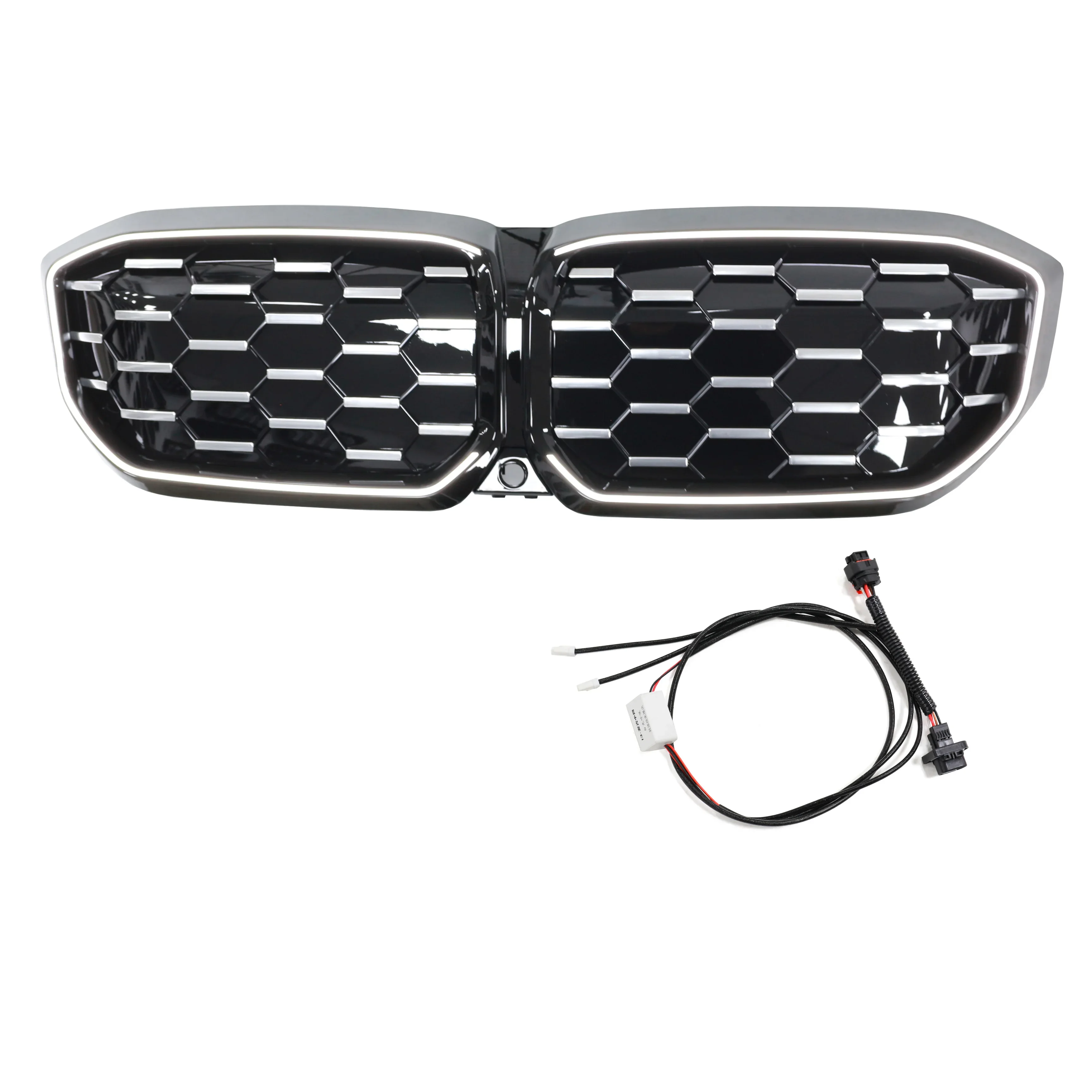 

Automotive Parts Diamond Style Front Grille LED Front Bumper Grill Meteor Grille For Bmw I3 2024