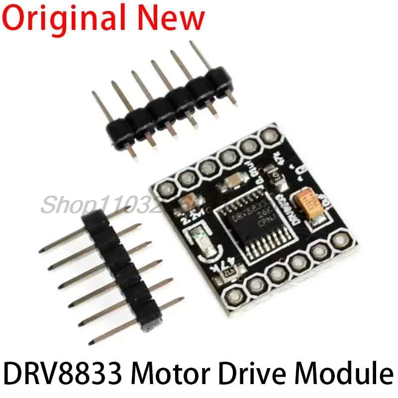 5PCS DRV8833 โมดูลไดรฟ์มอเตอร์ 1.5A Dual H Bridge DC มอเตอร์เกียร์ 6 Pin Silent Stepper Controller Board สําหรับ Arduino