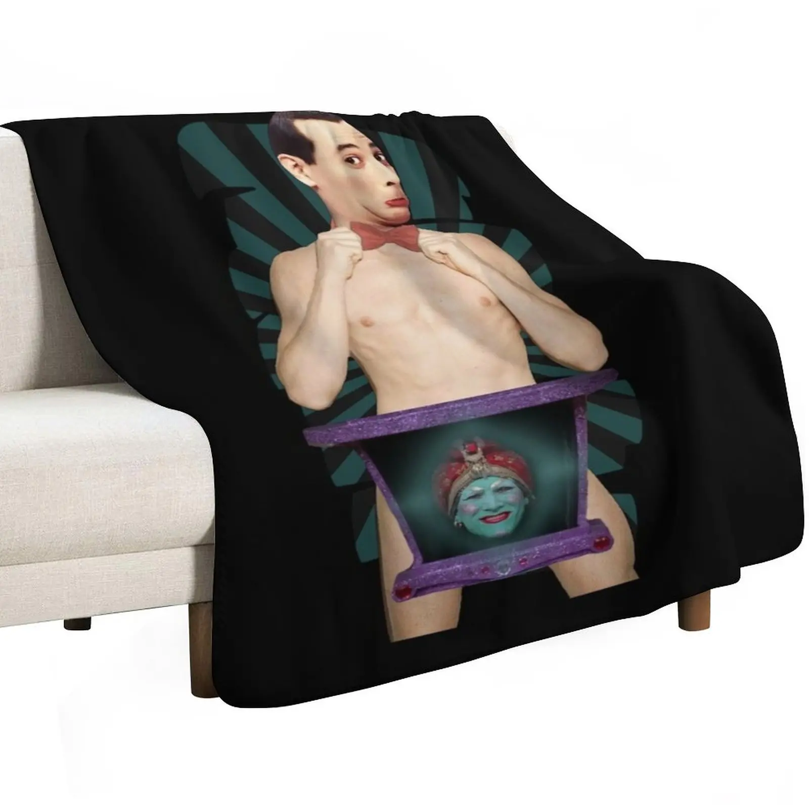 Pee Wee Herman after dark Throw Blanket heavy to sleep valentine gift ideas Flannel Fabric Retros warm winter Single Blankets