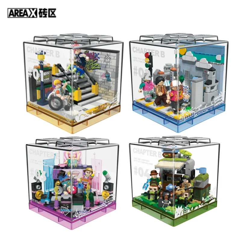 

AREAX Box Building Blocks BOX 2.0 Assembly Toys Puzzle Anime Animation Collection Boy Birthday Trendy Toys Christmas Present