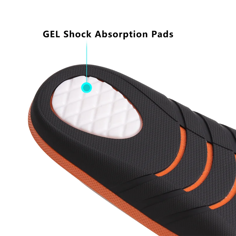 Diabetic Orthopedic Insoles for Sensitive Feet Breathable Gel Anti-Bacterial Moisture-Wicking Comfort for Daily Walking/Standing