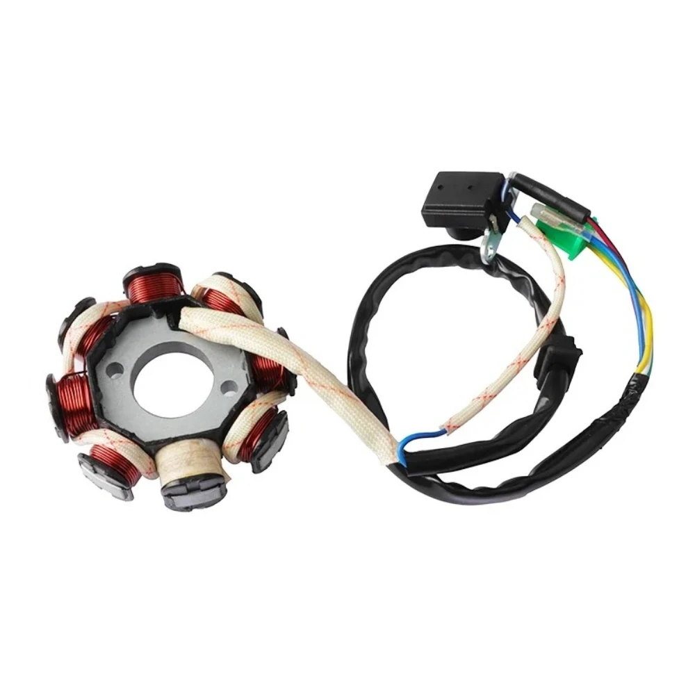 Motorcycle Magneto Stator Ignition Generator 8 Pole Coil For 4 Stroke GY6 125 GY6 150cc Scooter Moped ATV Go Kart Accessories