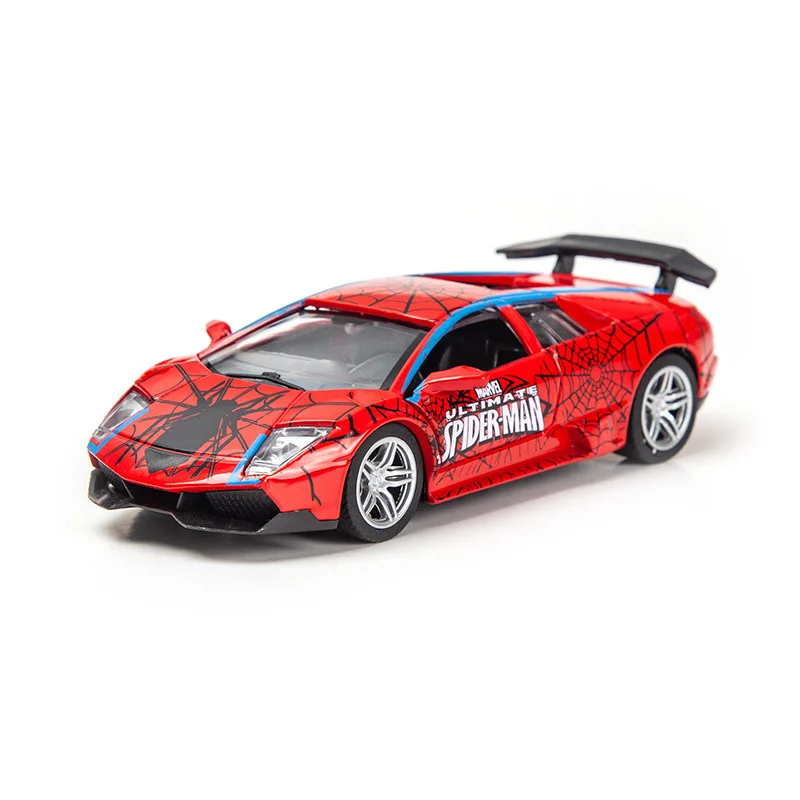 New Hot Sales Modèle De Voiture En Alliage Marvel Avengers Pour Enfants, Jouets De Course Lamborghini, Cadeaux D'anniversaire