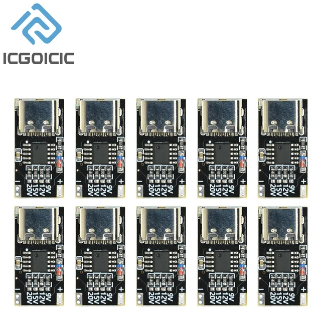 1-20PCS PD/QC/AFC Type-C Decoy Board USB Boost Module PPS/QC4 FCP AFC Type-C Trigger Polling Detector Power Fast Charging