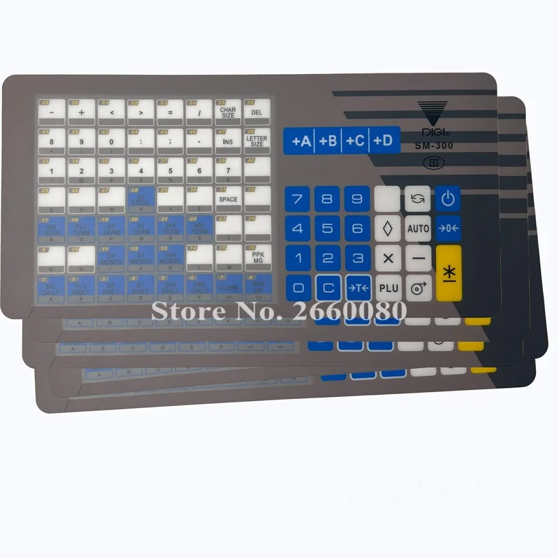 Brand New Original SM300 Keyboard Film English Version for DIGI SM300P Balance Scale SM-300P Panel 56 Keys Key Sheet
