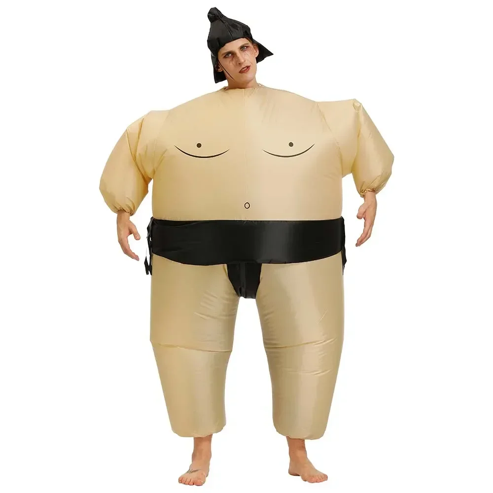 Funny Parent-Child Sumo Fighter Inflatable Cosplay Costumes Christmas Wrestling Party Role Play Dress Up for Adult