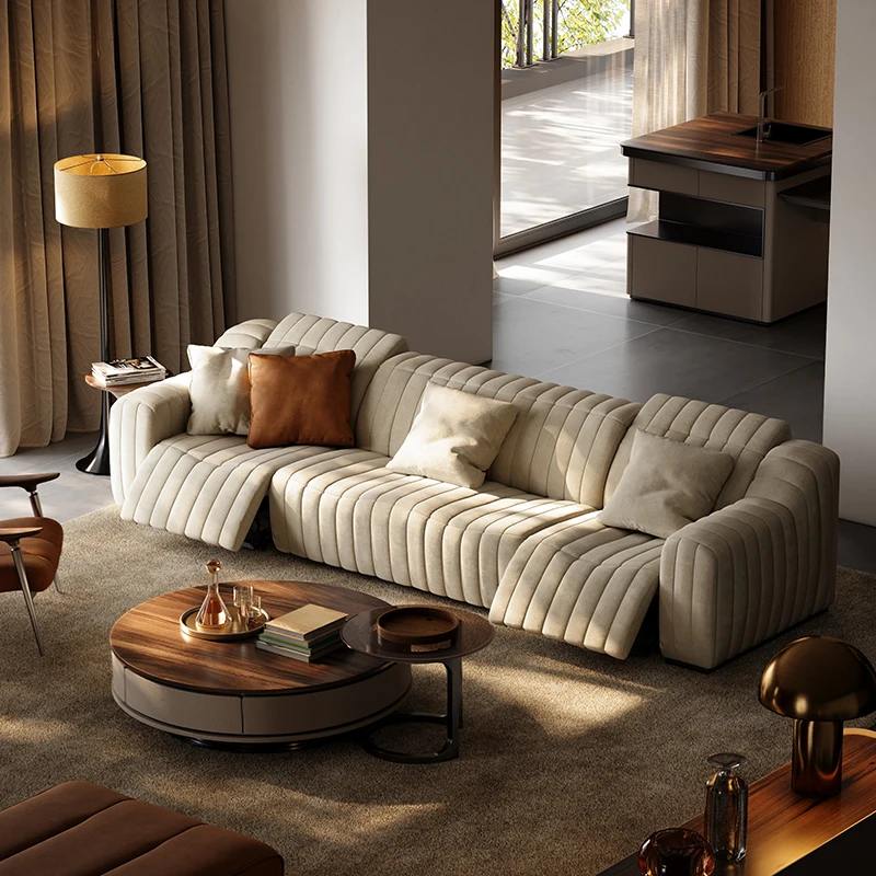 Large Electric Nordic Sofa, Extensible Designs Sitting Modern, Cloud Couch Pliable Apartment, Italian Divano Furniture Home