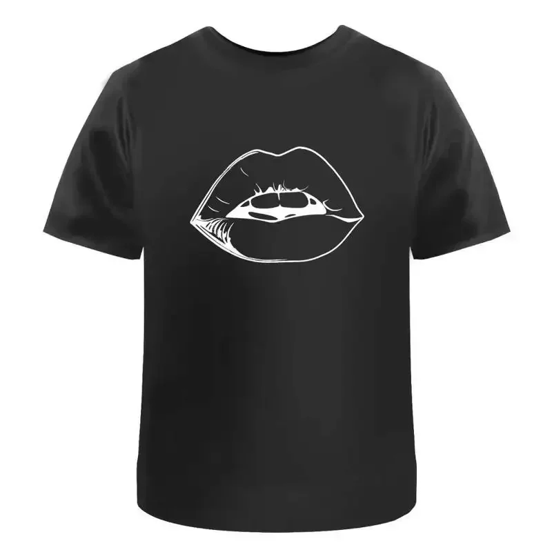 Open Lips' Baumwoll-T-Shirt Ta048837