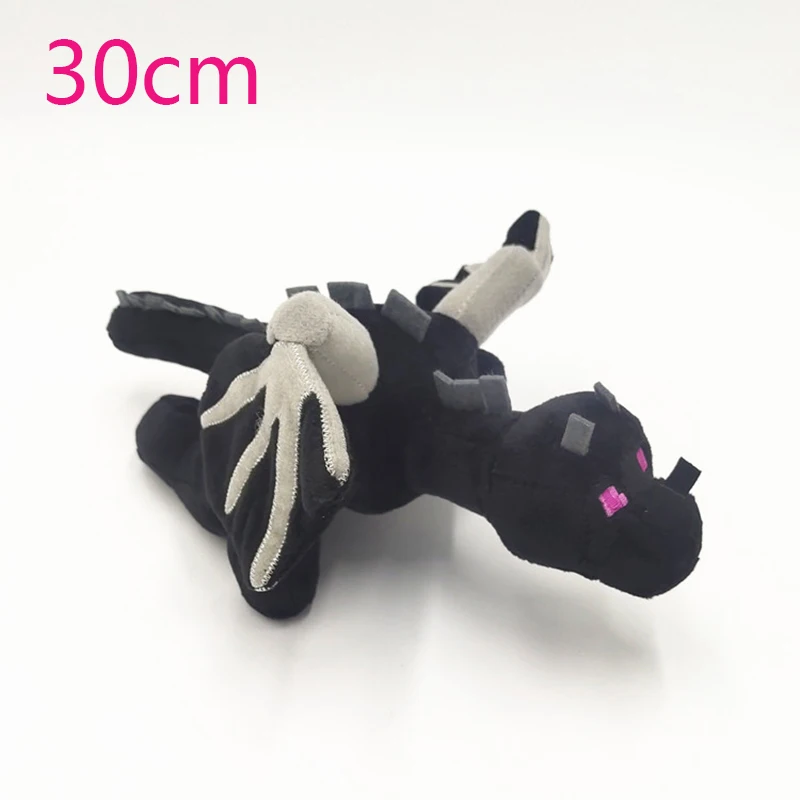 Boneka Mainan Ender Dragon Enderdragon Boneka Plush Hitam Ender Dragon Mainan Hewan Boneka Lembut Hadiah untuk Anak-anak