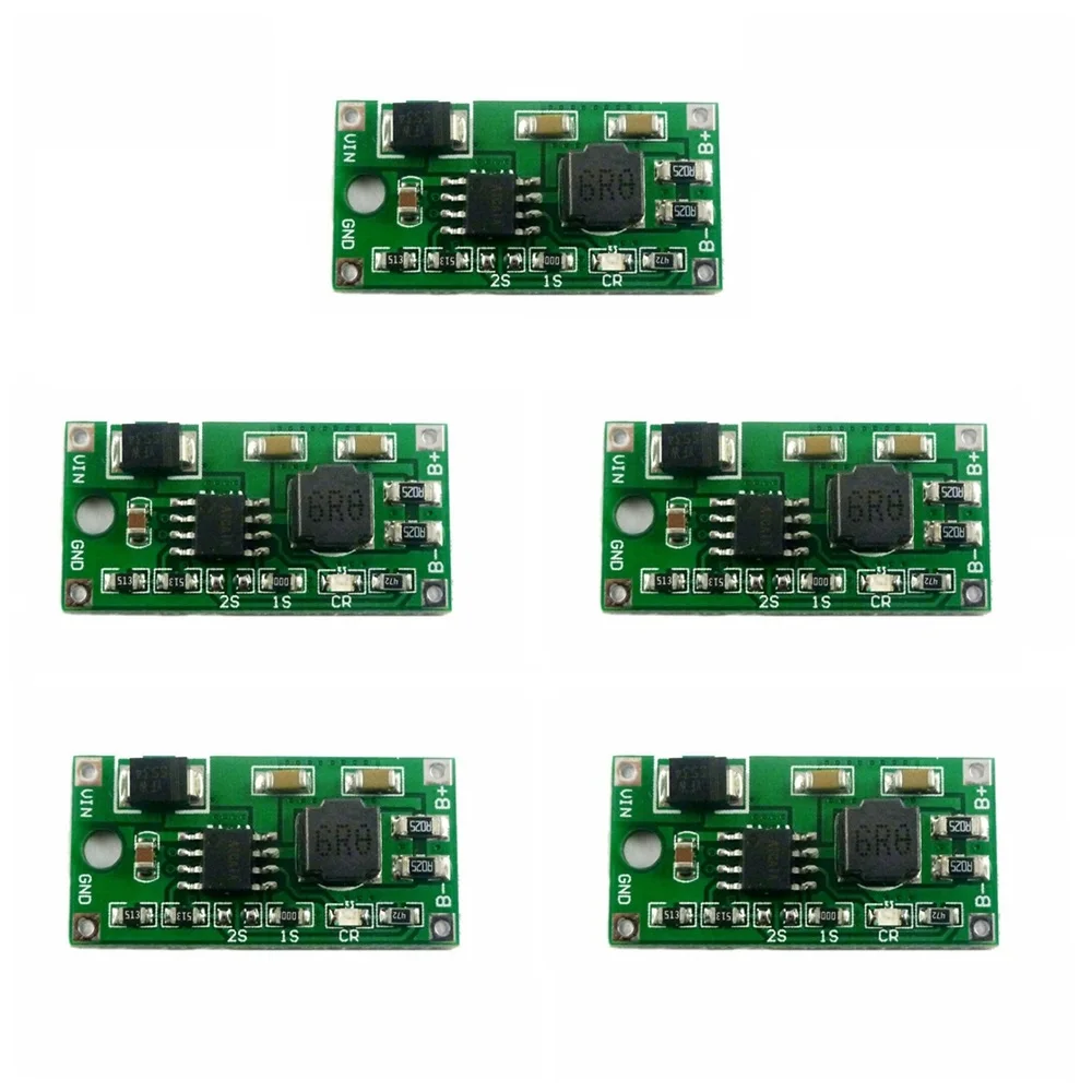 5PCS 2A Multi-Cell Synchronous Buck Li-Ion Charger DC 5-23V to 4.2V 8.4V 12.6V for 3.7V 7.4V 11.1V 18650 Lithium Battery