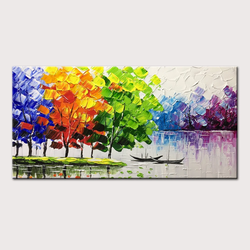 Imagem -02 - Pagamento por Custo de Envio ou Pintura Personalizada Pintura Artesanal de Oli sobre Tela Arte de Parede Imagem para Sala de Estar Decoração de Casa