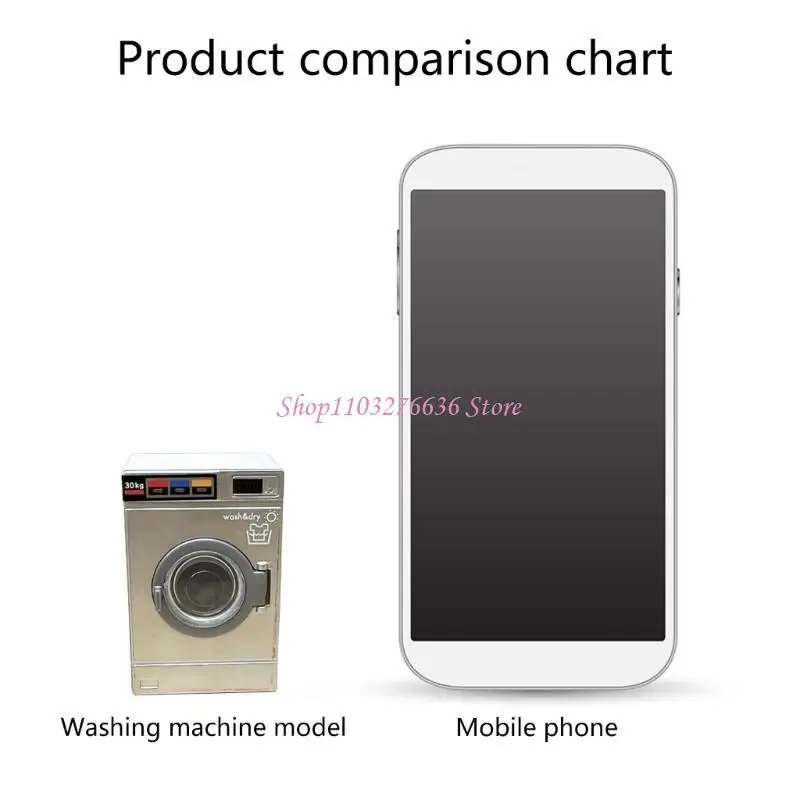 R6FD 1:12 Dollhouses Washing Machine Dryers Washing Machine Miniatures Dollhouses Dryers Accessories DIY Dollhouses Washer