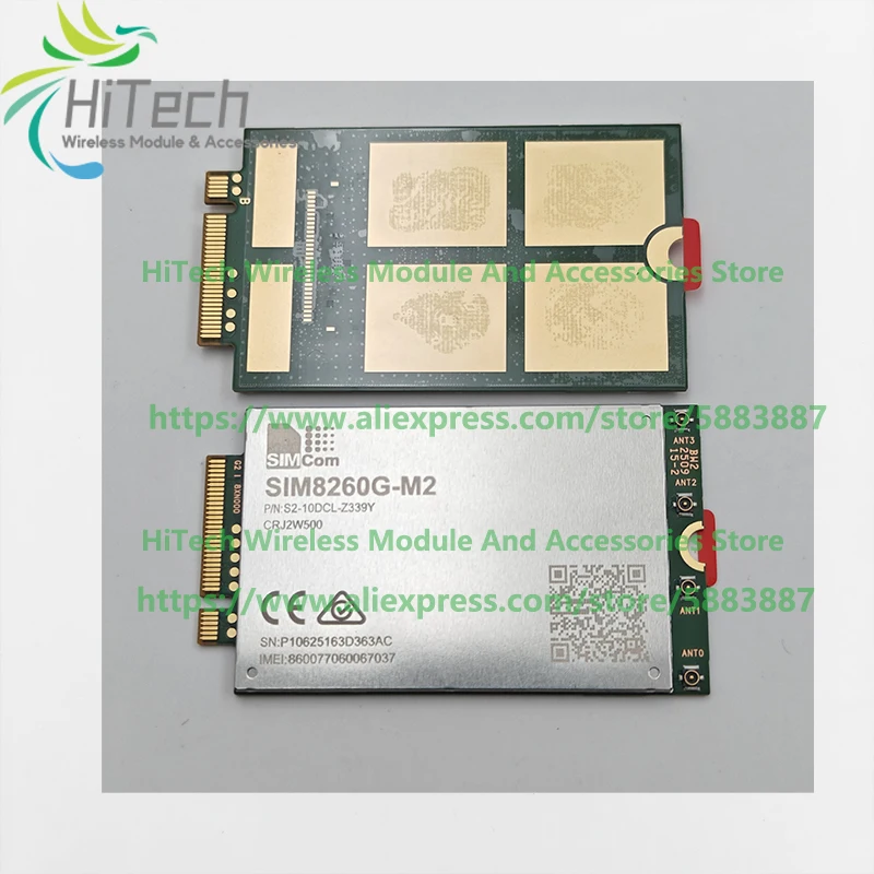New!SIMCOM SIM8260G-M2 5G M.2 Module Supports R16 NSA/SA  NR/LTE-FDD/LTE-TDD/HSPA+