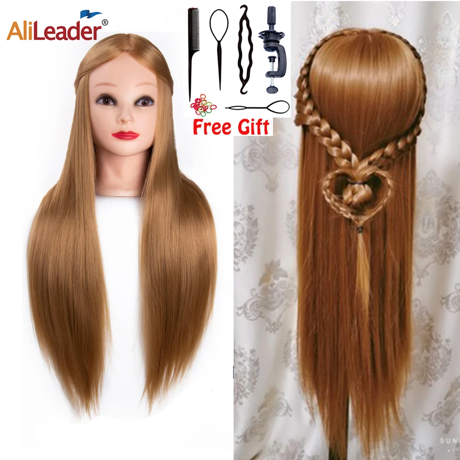 

Quality Mannequin Head For Hair Training Styling Pro Salon Hairdressing Cosmetology Dolls Head For Hairstyles Training Head 26"