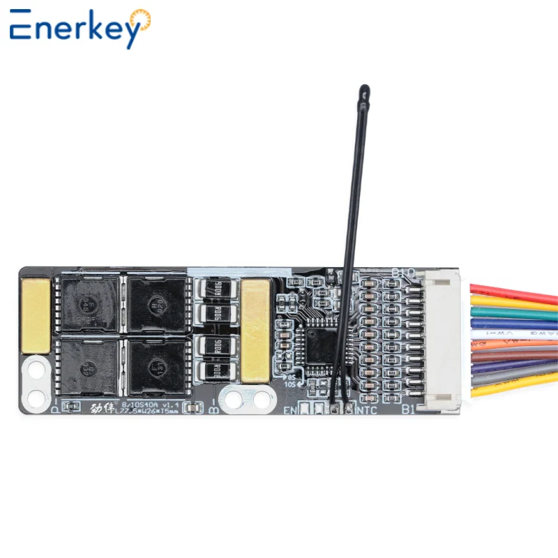 Enerkey Wholesale 8S 9S 10S 40A Li-ionLithium Battery Charger Protection Board BMS Have NTC