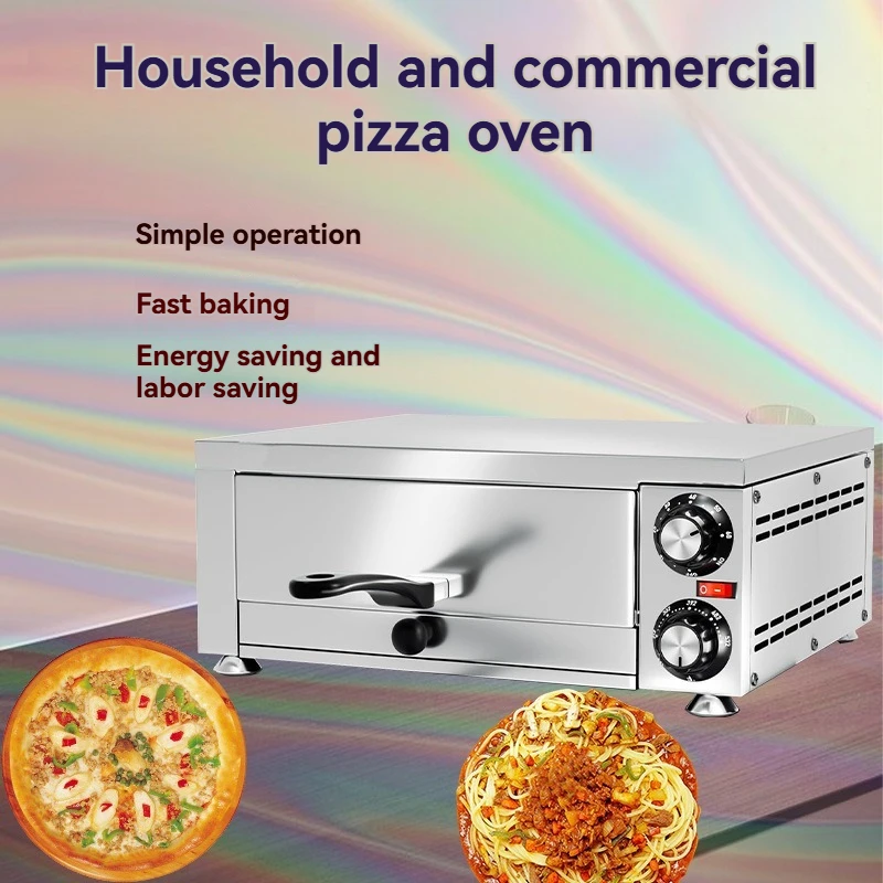 Commercial Electric Pizza Oven Single & Double Deck Bakery Baking Roasting Machine Heavy Duty for Bread Shop Commercial