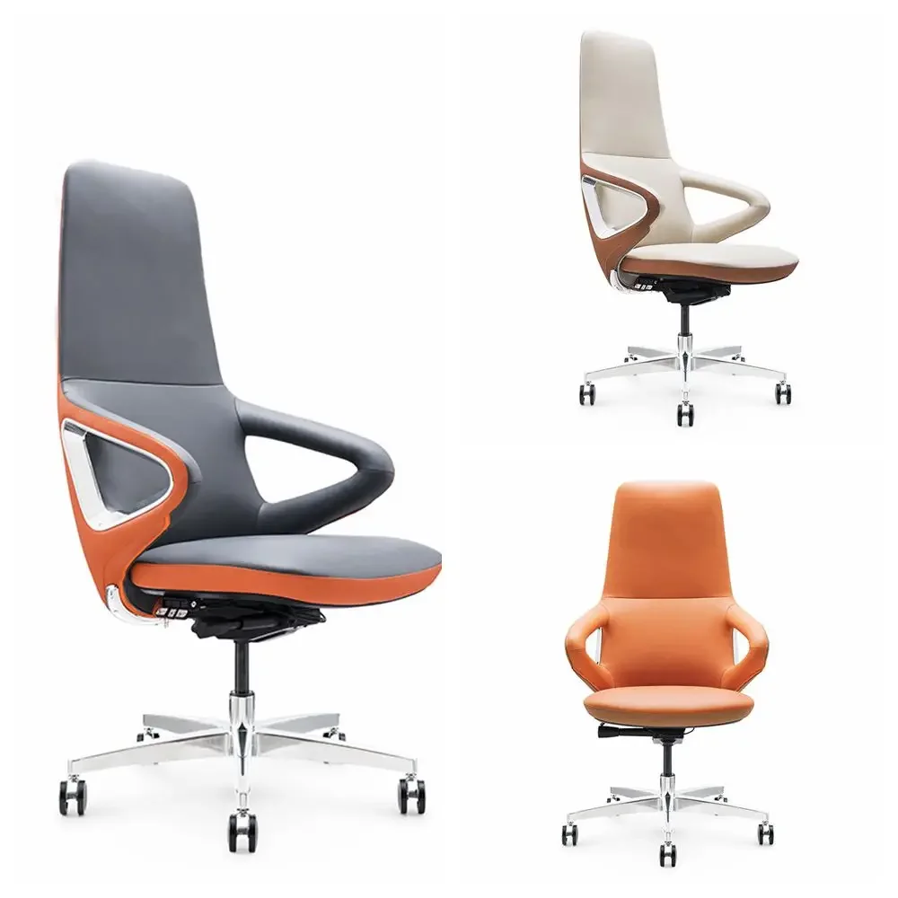 modern fashion  high end luxury good quality swivel  executive leather boss office chair