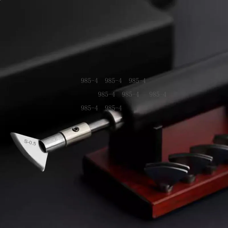 7 Heads Electric Leather Creasing Machine Digital Temp Control Edge Folding Tool