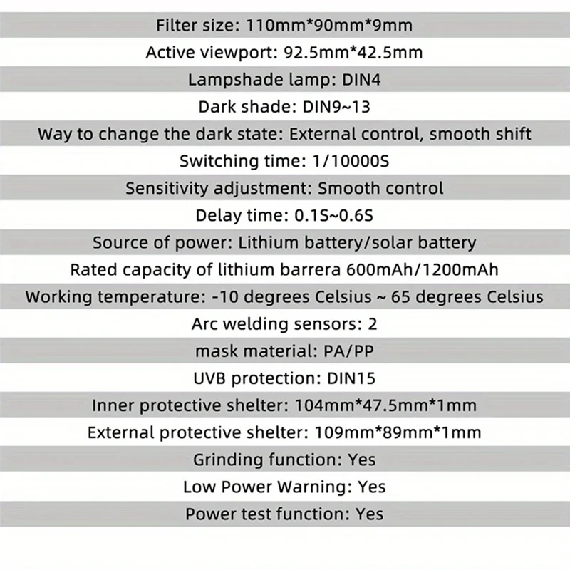 B84B-Enhanced Solar Auto Darkening Filter For Polish Welding Mask, True Color Lens, Plasma Cutting Helmet