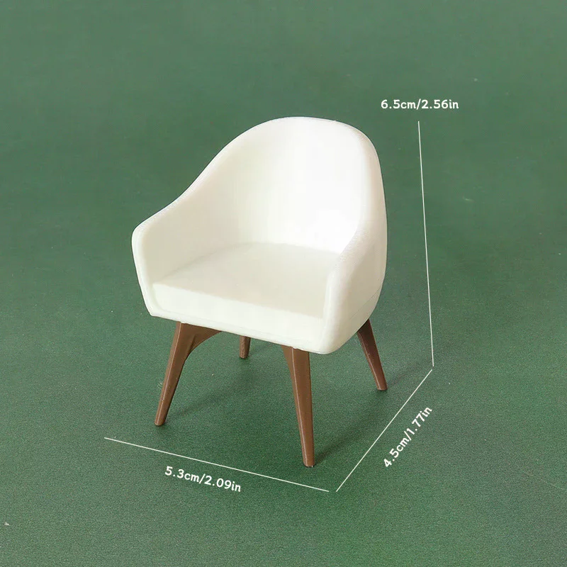 1/12 Poppenhuis Mini Fauteuil Model Poppenhuis Woonkamer Meubels Decoratie Poppenhuis Micro Scène Bouw Rekwisieten