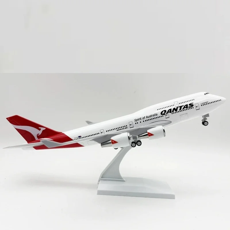 

Diecast Resin Aircraft Model 1/250 Scale 30cm B747 Australia Airlines Qantas Airways With Landing Gear Model Airplane Kids Toys