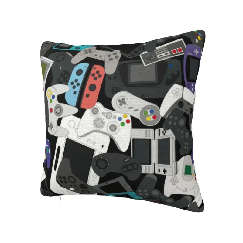 Custom Gamer Gaming Controller Nordic Throw Pillow Covers Video Game Lover Car Cushion