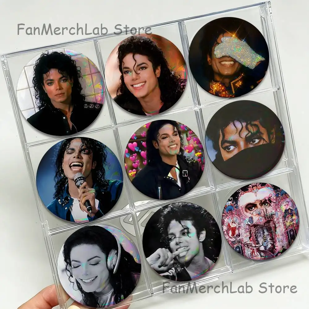 M-Michael Singer J-Jacksons Cartoon Anime Music Button Pin Brooch Jewelry Decoration Gift 22mm 32mm 44mm 58mm 75mm