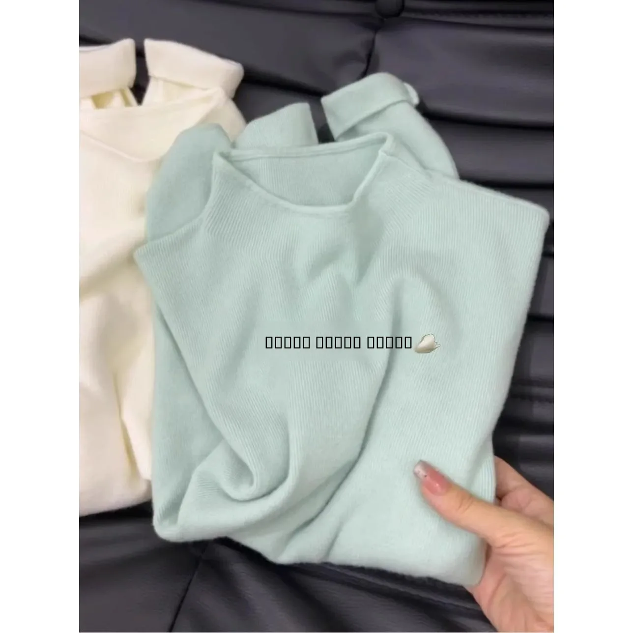 

Soft Cozy Knitted Long Sve Base irt Women's Winter Sweater Korean Simple Top Inner Wear Small Stand Collar Commute Sle